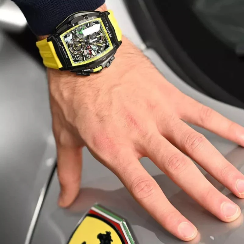 CVSTOS - Chronograph-S Black Steel | Yellow - Image 3