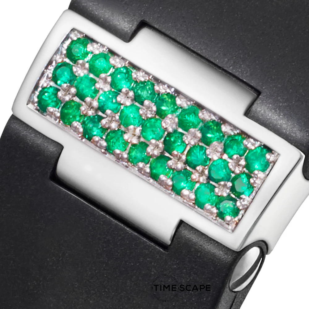 Emerald & Sterling Silver | Watch Strap Insert - Image 2