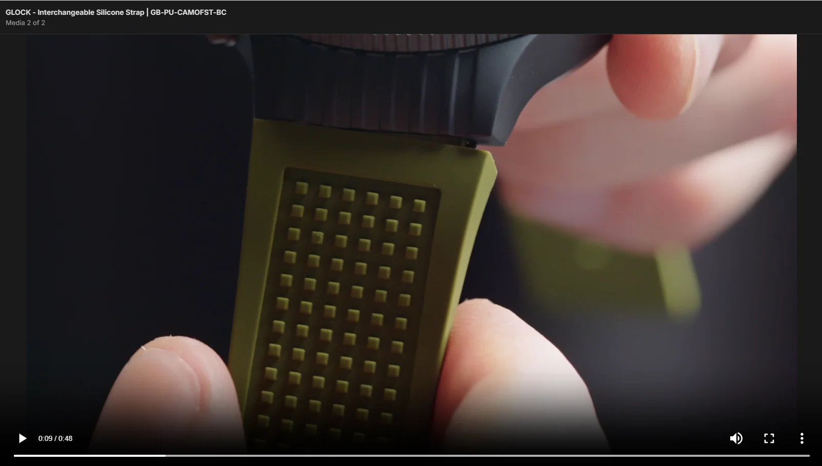 GLOCK - Interchangeable Silicone Strap | GB-PU-CAMONVY-BC - Image 2