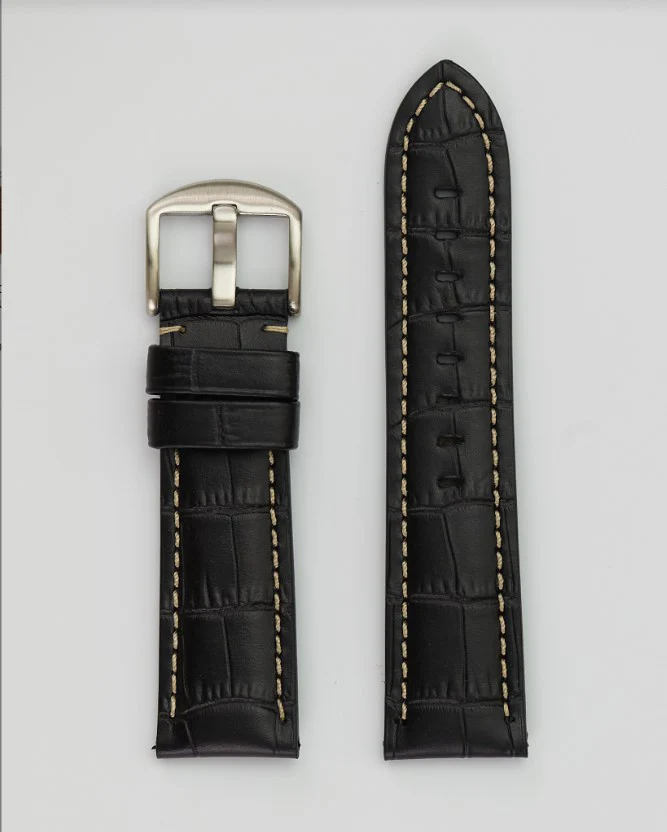 Hadley Roma - Alligator Grained Leather Watch Band | MS2035 - Image 2