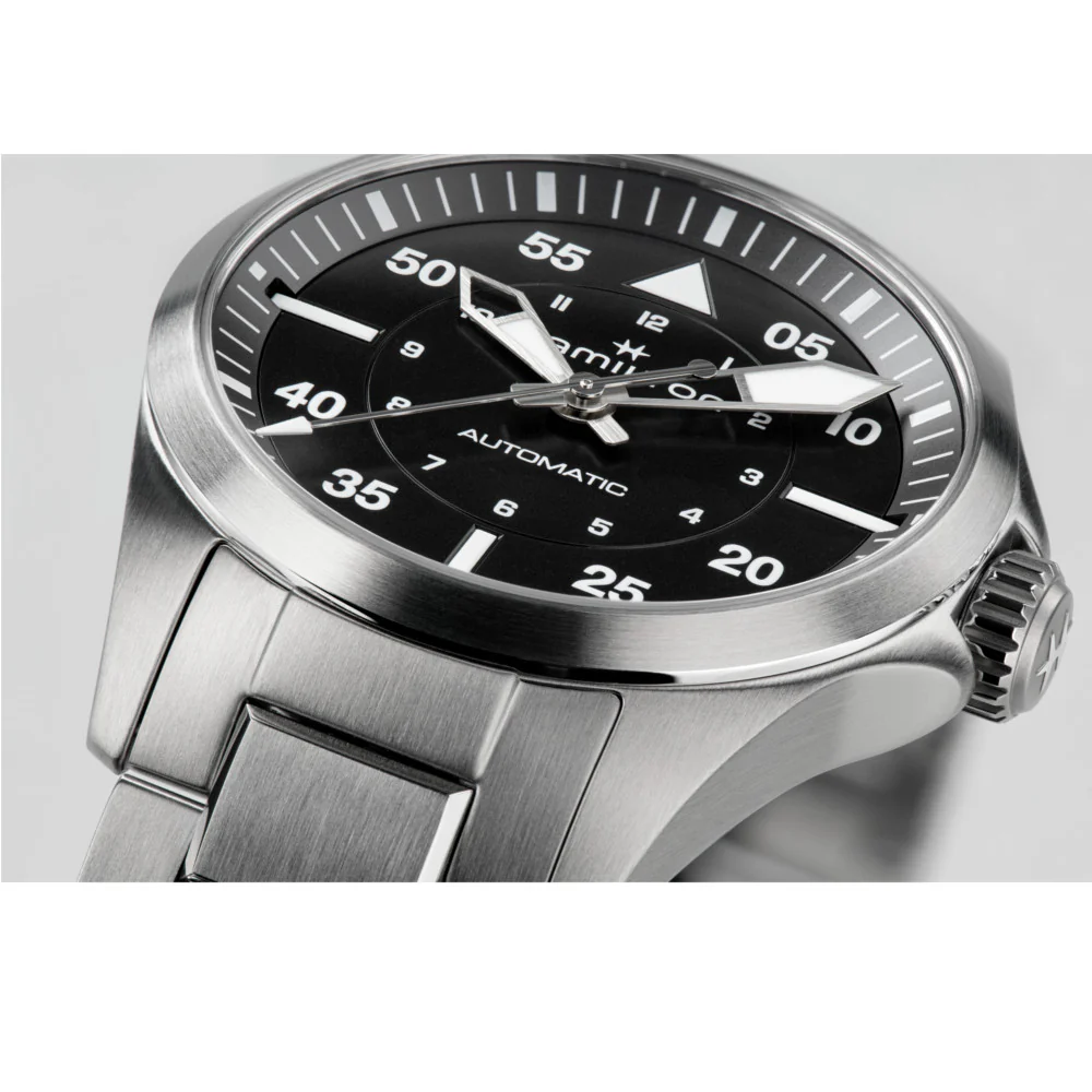 HAMILTON - Khaki Aviation Pilot Auto | H76215130 - Image 4