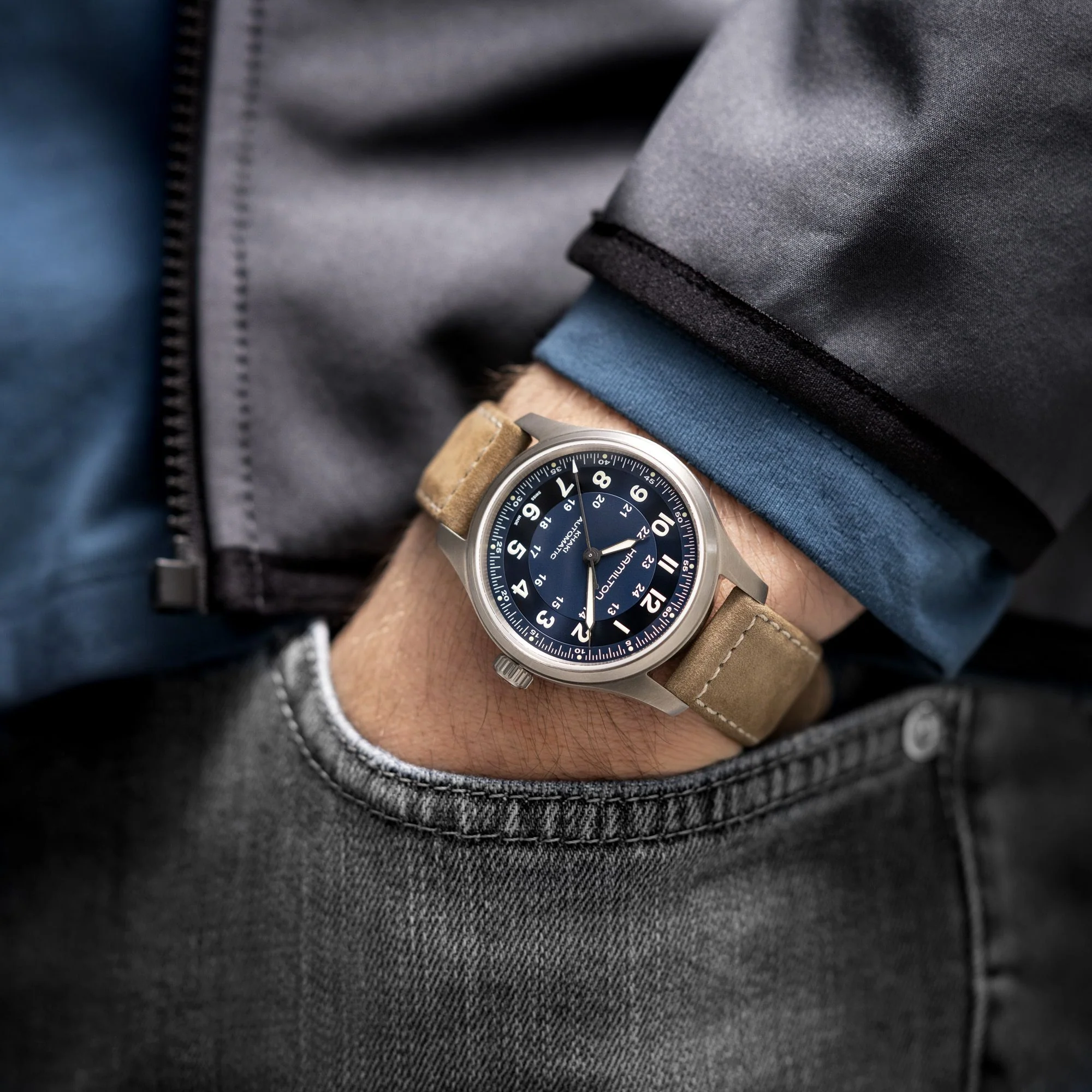 HAMILTON - Khaki Field Titanium Auto 42mm | H70545540 - Image 6