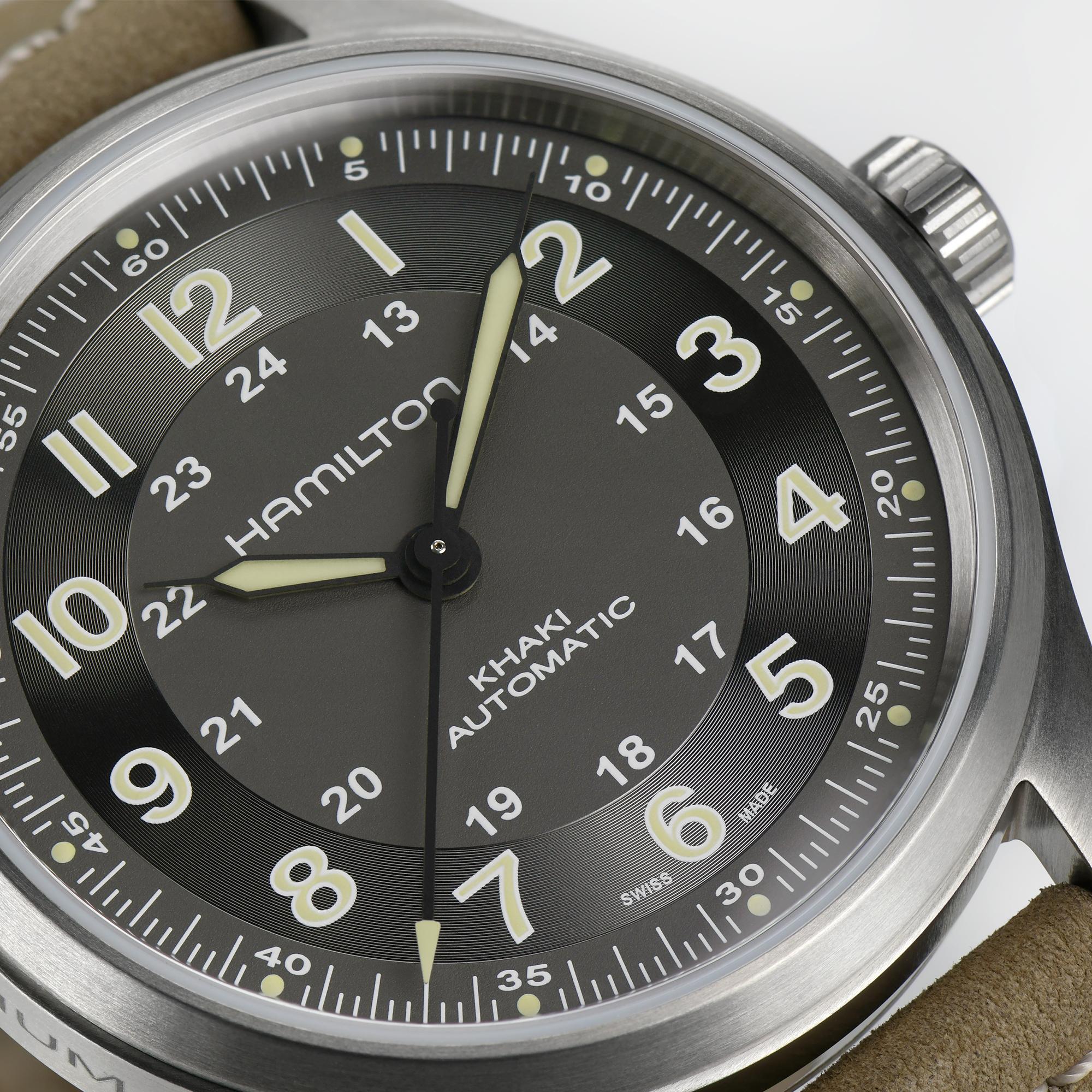 HAMILTON - Khaki Field Titanium Auto 42mm | H70545550 - Image 4