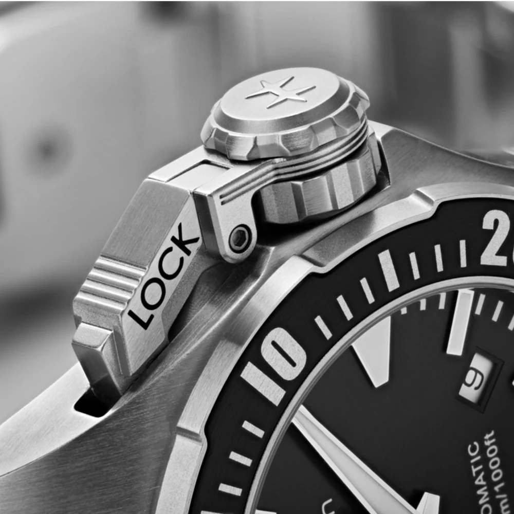 HAMILTON - Khaki Navy Frogman Auto | H77605135 - Image 5