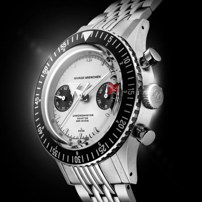 NIVADA GRENCHEN - Chronomaster BroadArrow Inter-bezel | 86010WM01LC - Image 3