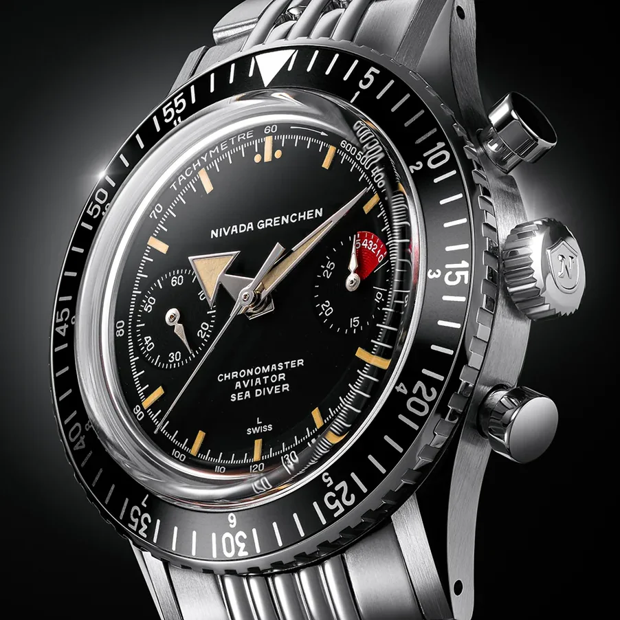 NIVADA GRENCHEN - Chronomaster BroadArrow Inter-bezel | 86056M01LC - Image 5