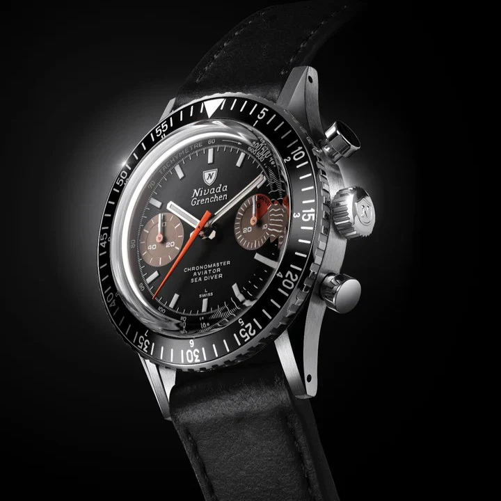 NIVADA GRENCHEN - Chronomaster Orange Boy Inter-bezel | 86012WM02LC - Image 3