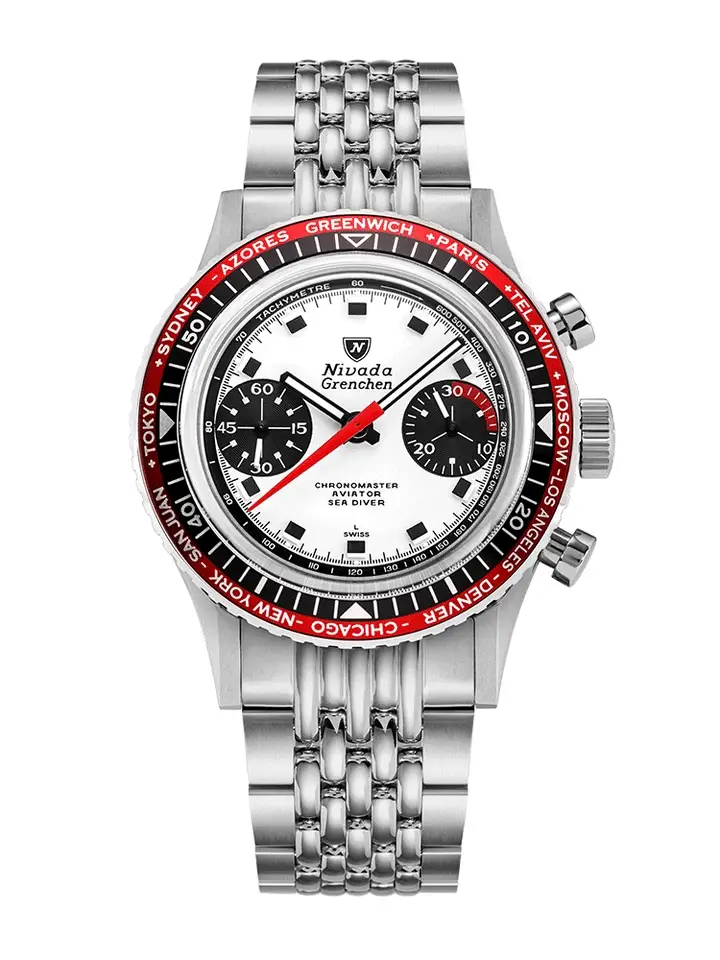 NIVADA GRENCHEN - Chronomaster Panda Inter-bezel | 86054M01LC - Image 2