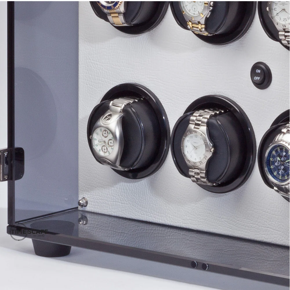 Orbita - Milano 6 Watch Winder | White Leatherette - Image 3