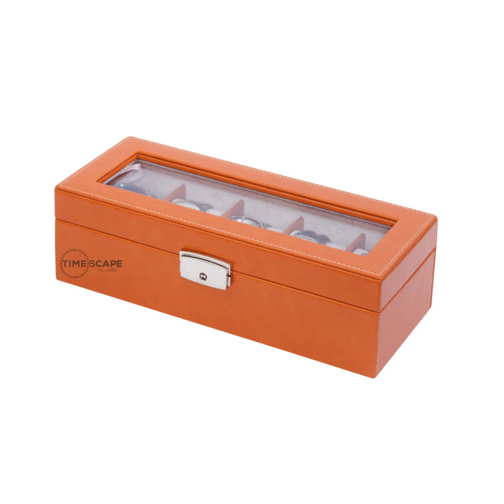 Orbita - Roma 5 Watch Storage Case | Saddle Leatherette - Image 3