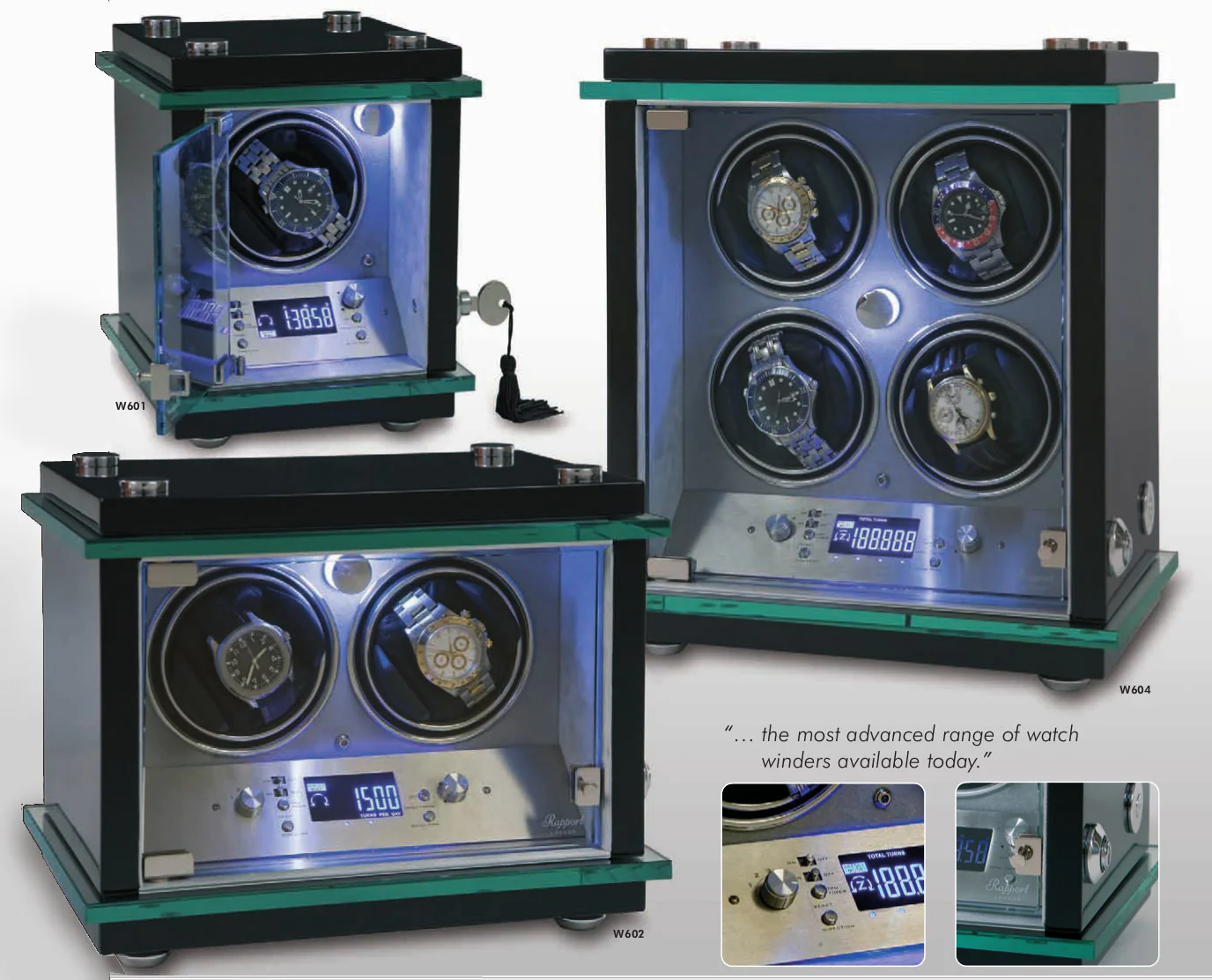 RAPPORT - Commander LED Single Watch Winder | W601 - Image 5