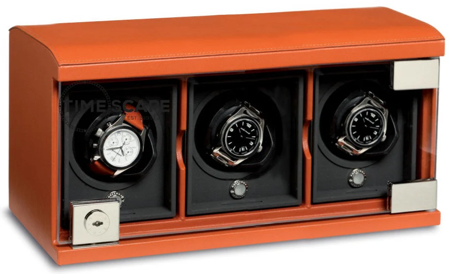 UNDERWOOD (LONDON) - Classic Leather 3-Unit Watch Winder | UN812/TAN - Image 2