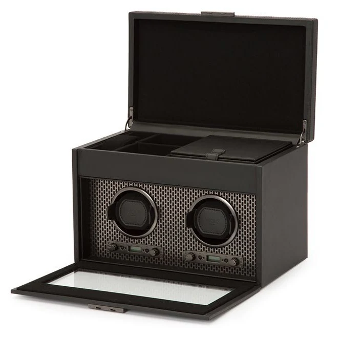 Wolf - Axis Double Watch Winder w storage | 469303 - Image 2