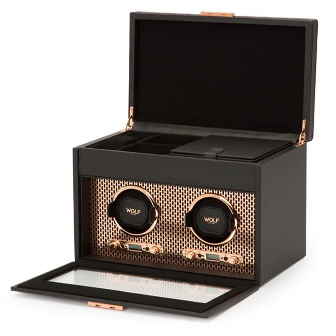 Wolf - Axis Double Watch Winder w storage | 469316 - Image 2
