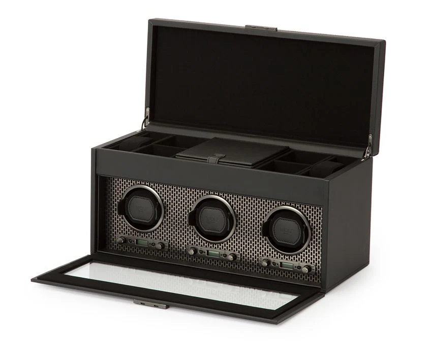 Wolf - Axis Triple Watch Winder w storage | 469403 - Image 3